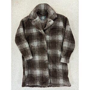 Toad & Co 3/4 Length Polyester/Wool Winter Jacket Coat (Women's Large)‎ Brown